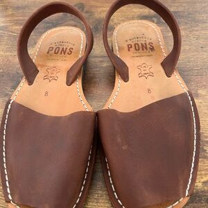 Pons Avarcas Menorca. Brown Size 8
